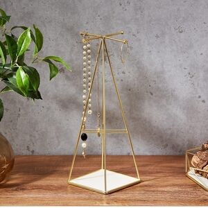 Umbra Prisma Matte Brass Jewelry Armoire